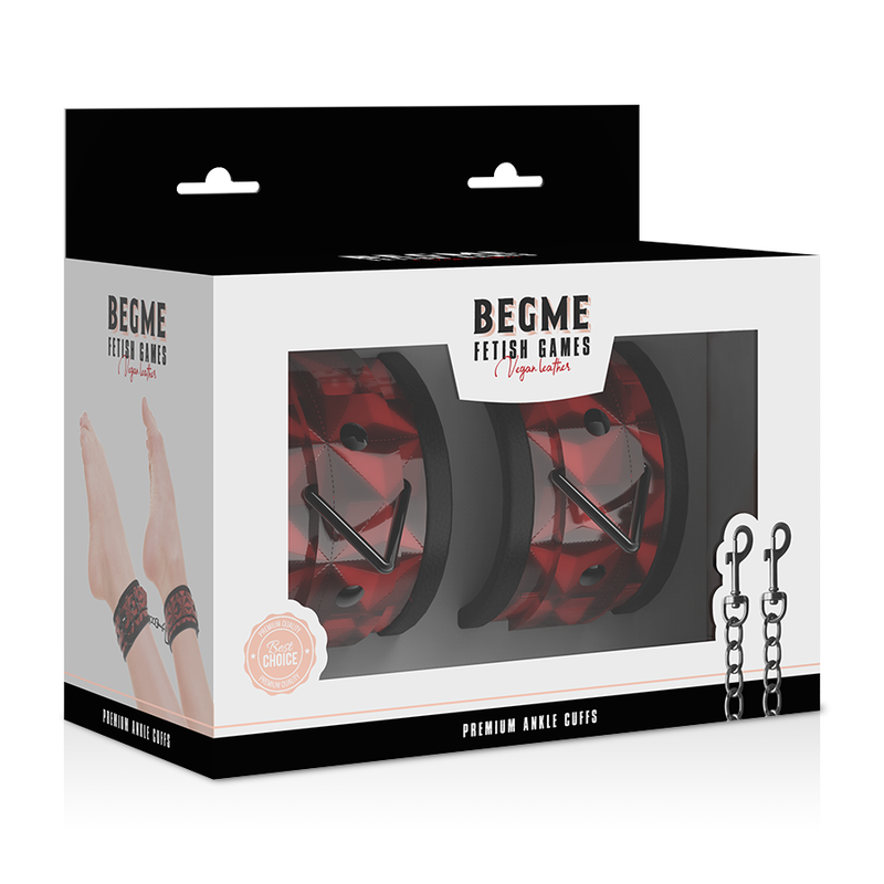 Begme Red Edition-Rossa Premium Manette per Caviglie 7 Begme Red Edition-Rossa Premium Manette per Caviglie — BEGME FETISH GAMES · Bondage & Manette (imaginea 7)