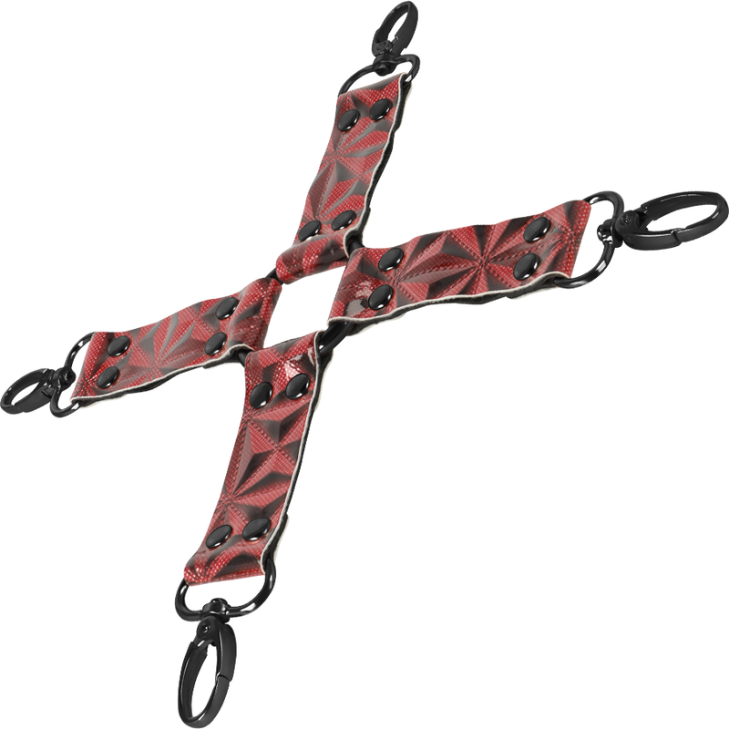 Begme Red Edition-Red Edition guinzaglio Hog Tie in pelle vegana 2 Begme Red Edition-Red Edition guinzaglio Hog Tie in pelle vegana — BEGME FETISH GAMES · Bondage & Manette (immagine 3)