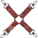 Begme Red Edition-Red Edition guinzaglio Hog Tie in pelle vegana — BEGME FETISH GAMES · Bondage & Manette