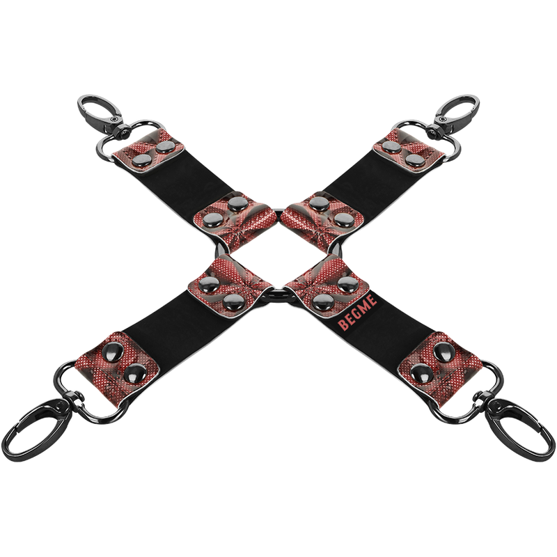 Begme Red Edition-Red Edition guinzaglio Hog Tie in pelle vegana 3 Begme Red Edition-Red Edition guinzaglio Hog Tie in pelle vegana — BEGME FETISH GAMES · Bondage & Manette (immagine 4)