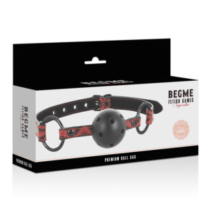 Begme Red Edition-Red Edition Gag di Pelle Vegana — BEGME FETISH GAMES · Bondage & Manette (imaginea 5)