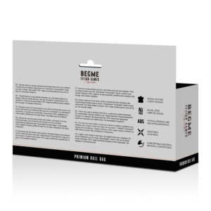Begme Red Edition-Red Edition Gag di Pelle Vegana — BEGME FETISH GAMES · Bondage & Manette (imaginea 4)
