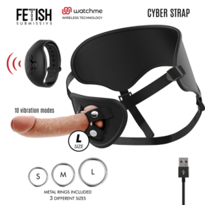 Fetish Submissive-Cyberstrap Imbracatura con Dildo a doppia densità · Strap-on & Imbracature (imaginea 21)