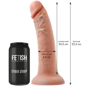 Fetish Submissive-Cyberstrap Imbracatura con Dildo a doppia densità · Strap-on & Imbracature (imaginea 24)