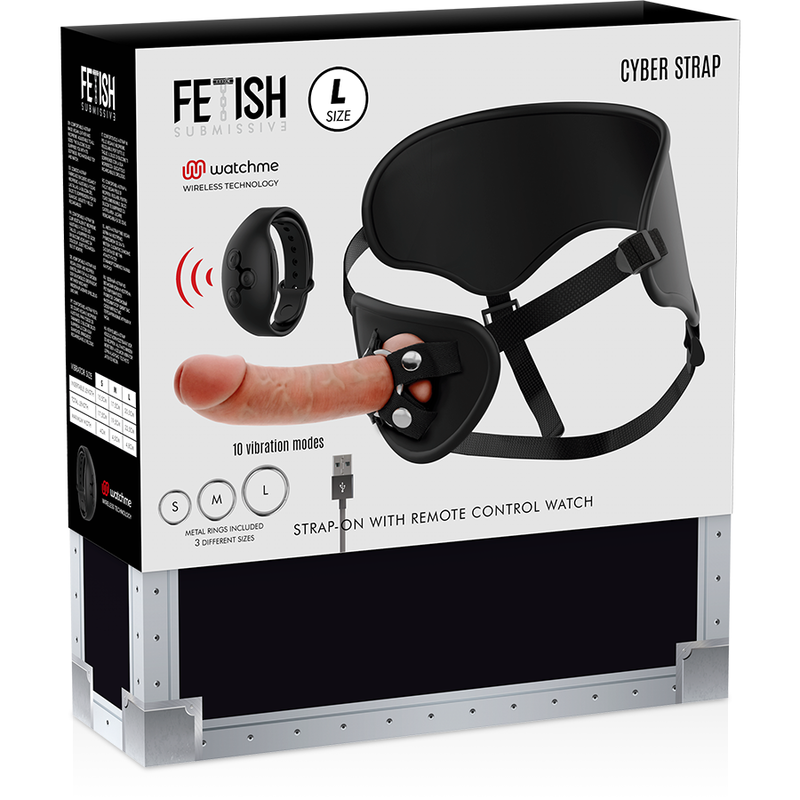 Fetish Submissive-Cyberstrap Imbracatura con Dildo a doppia densità · Strap-on & Imbracature (imaginea 22)