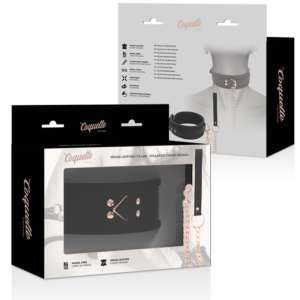 Coquette Fantasy-Coquette Chic Desire Collar Bdsm in Pelle · Accessori BDSM (imaginea 9)