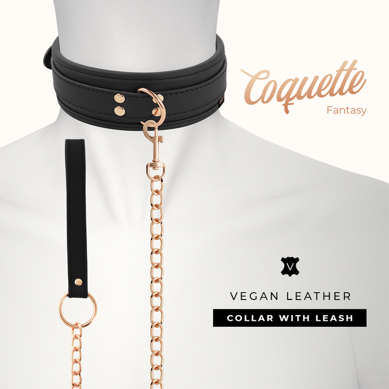 Coquette Fantasy-Coquette Chic Desire Collar Bdsm in Pelle 2 Coquette Fantasy-Coquette Chic Desire Collar Bdsm in Pelle · Accessori BDSM (imaginea 2)
