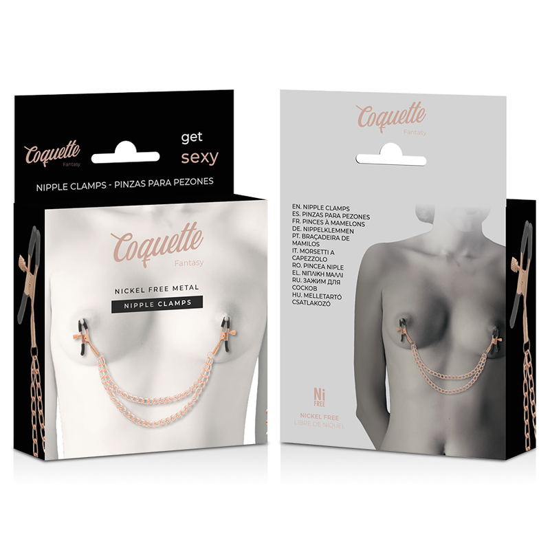 Coquette Fantasy-Morsetti metallici fantasy per capezzoli a catena — COQUETTE CHIC DESIRE · Accessori BDSM (imaginea 6)