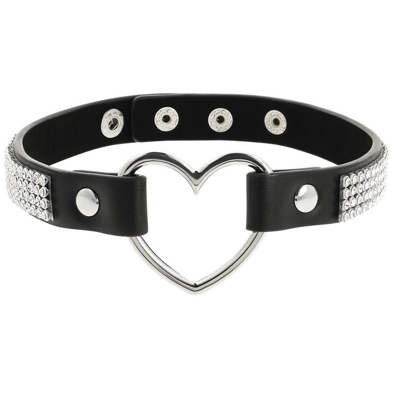 Coquette Accessories-Collana Choker in Pelle Vegana con Cuore 3 Coquette Accessories-Collana Choker in Pelle Vegana con Cuore — COQUETTE CHIC DESIRE · Accessori BDSM (imaginea 3)