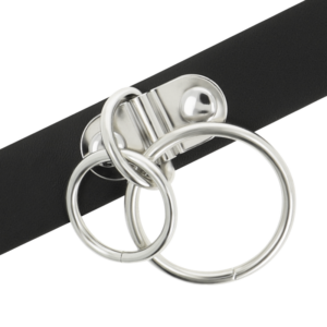 Coquette Accessories-Choker Doppio con Anelli di Pelle Vegana — COQUETTE CHIC DESIRE · Accessori BDSM (imaginea 4)