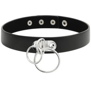 Coquette Accessories-Choker Doppio con Anelli di Pelle Vegana — COQUETTE CHIC DESIRE · Accessori BDSM (imaginea 3)