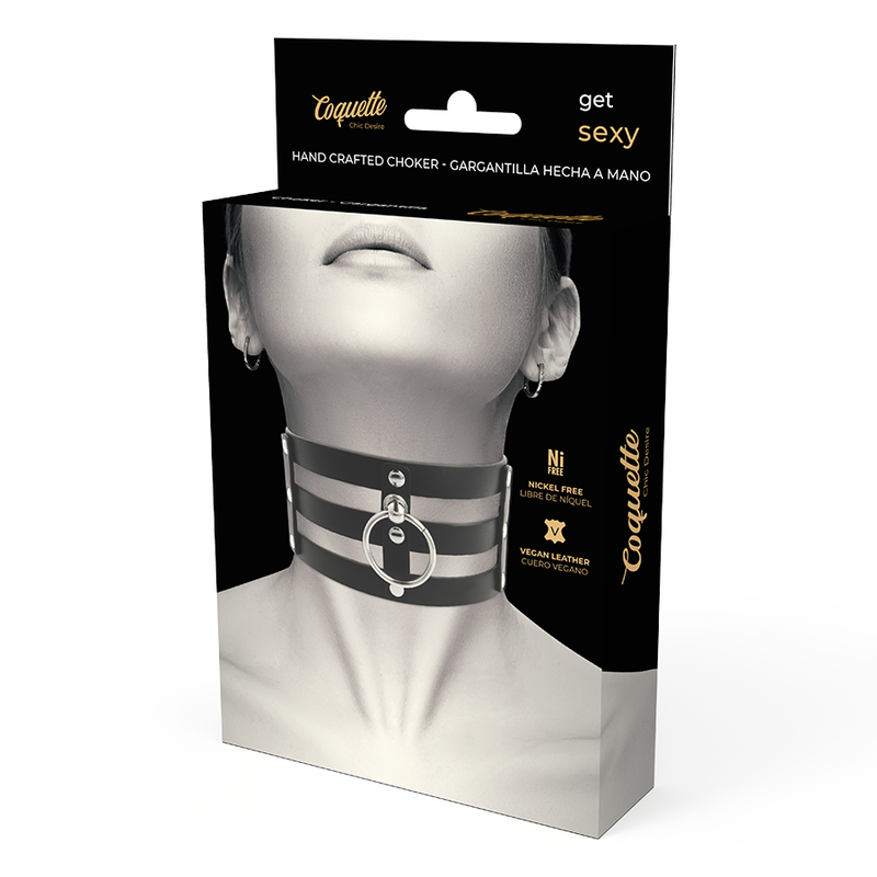 Coquette Accessories-Coquette Chic Desire Choker Pelle Vegana 2 Coquette Accessories-Coquette Chic Desire Choker Pelle Vegana · Bondage & Manette (imaginea 2)