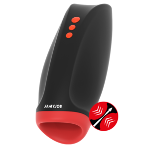 Jamyjob-Novax Masturbatore a Vibrazione e Compressione-Silicone, 10 · Masturbatori (imaginea 7)