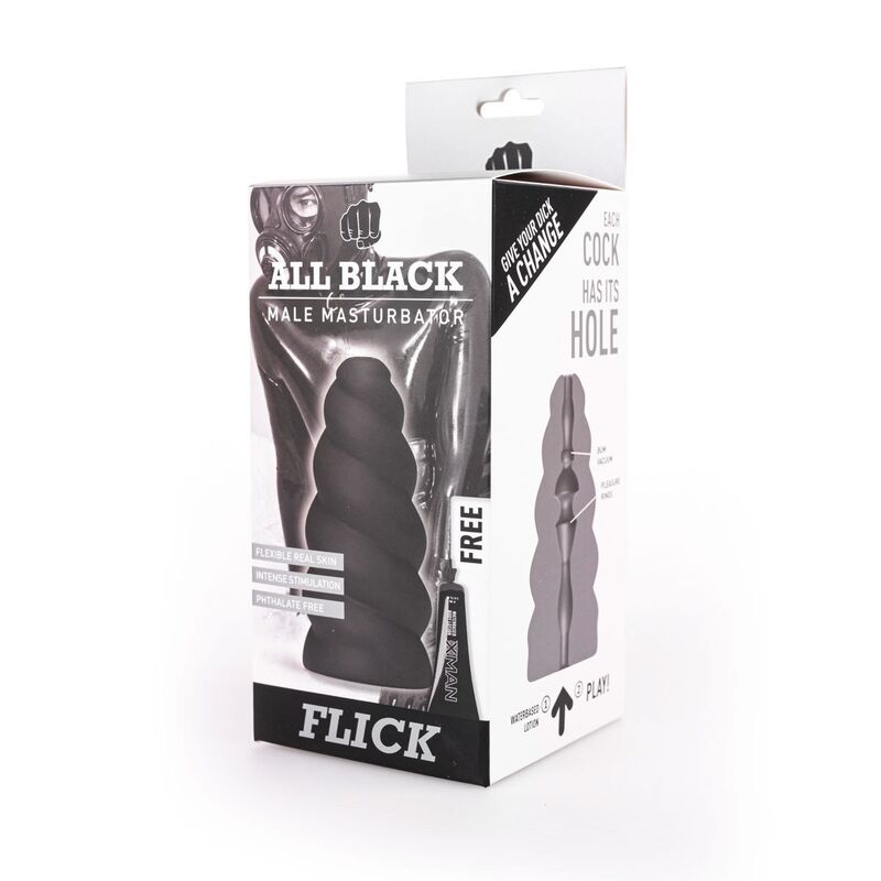All Black-Masturbatore Flick TPR · Masturbatori (immagine 4)