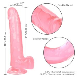 Calexotics-Taglia Queen Dildo Rosa 20.3 cm-TPR, Impermeabile, Ventosa · Dildo & Stimolatori (imaginea 2)