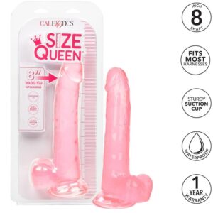 Calexotics-Taglia Queen Dildo Rosa 20.3 cm-TPR, Impermeabile, Ventosa · Dildo & Stimolatori (imaginea 5)