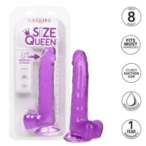 Calexotics-Taglia Queen Dildo Viola 20.3 cm-TPR, Impermeabile, Ventosa · Dildo & Stimolatori (imaginea 7)