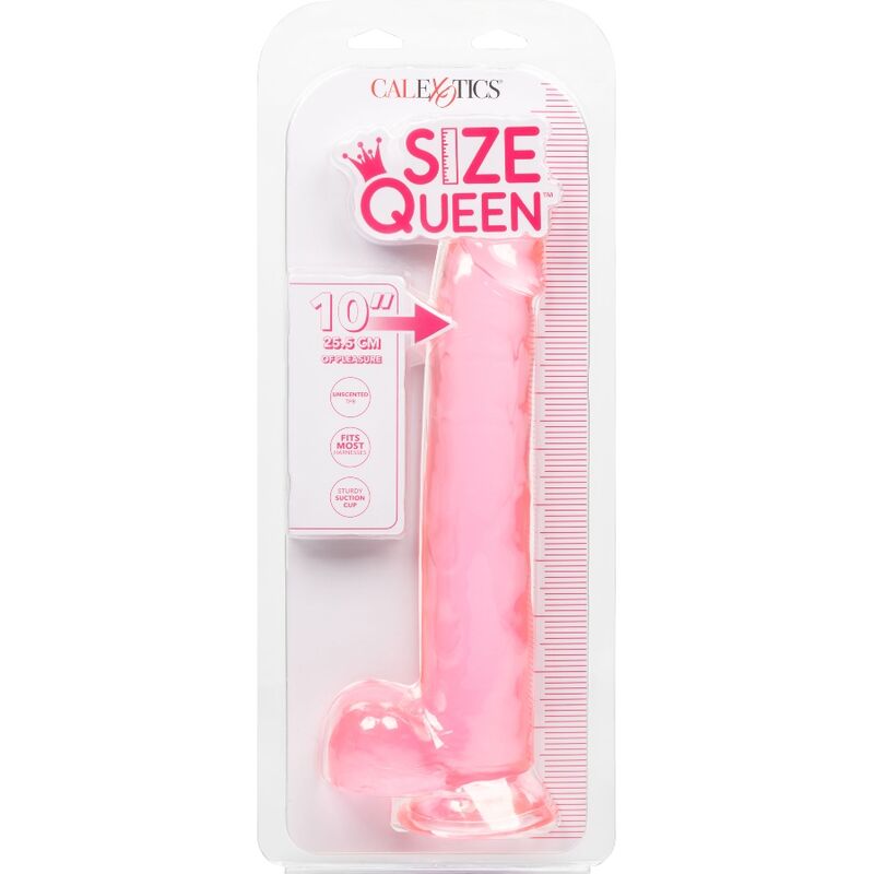Calexotics-Size Queen Dildo Pink 25.5 cm-TPR, Impermeabile, Ventosa · Dildo & Stimolatori (imaginea 6)