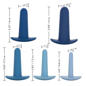Calexotics-Set di allenamento anale indossabile, 5 pezzi-Silicone · Giocattoli anali (imaginea 3)