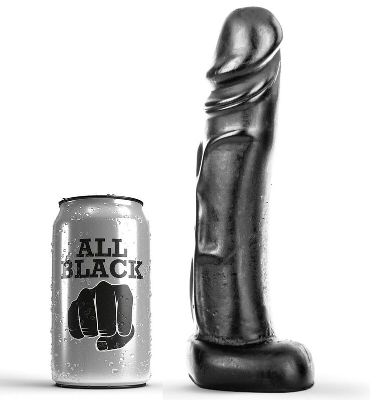 All Black-Dildo 22 cm-Silicone