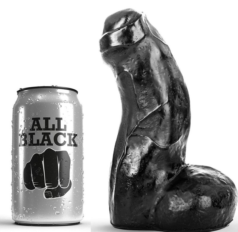 All Black-Dildo Realistico Nero 17 cm-Waterproof · Dildo & Stimolatori