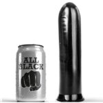 All Black-Dildo Nero 19 Cm-Silicone · Giocattoli anali