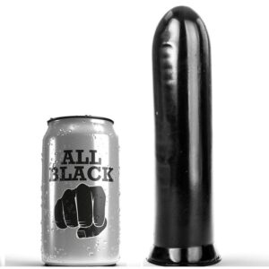 All Black-Dildo Negru 19 Cm-Silicon · Jucarii Anale