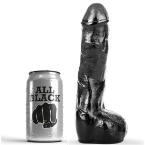 All Black-Dildo Anale Realist 20 cm-Silicone