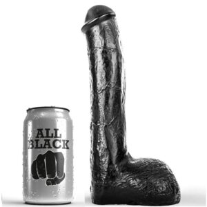 All Black-Dildo Realist Anal 23 cm-PVC