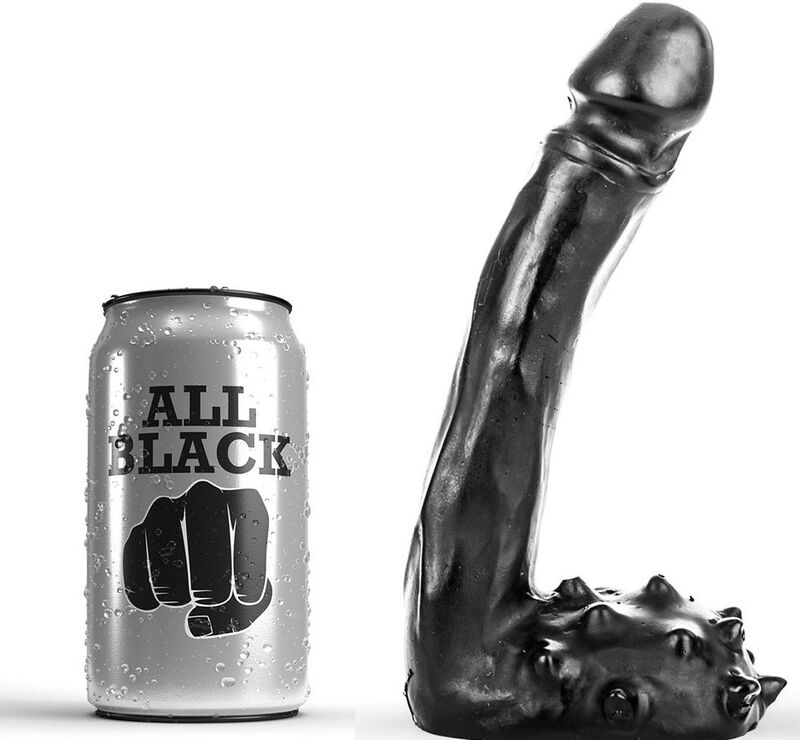 All Black-Dildo Realistico 19 Cm-Silicone · Dildo & Stimolatori