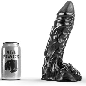 All Black-Dildo 23 cm-Silicone