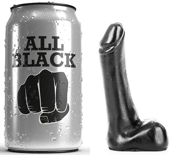 All Black-Dildo 9 cm-Silicone