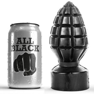 All Black-Plug anale 14 cm-Silicio · Accessori BDSM