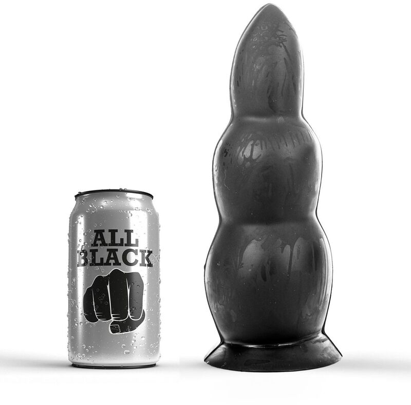 All Black-Anale Plug 23 cm-Silicone