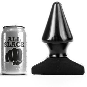 All Black-Plug Anal 17 cm-Waterproof · Accesorii BDSM