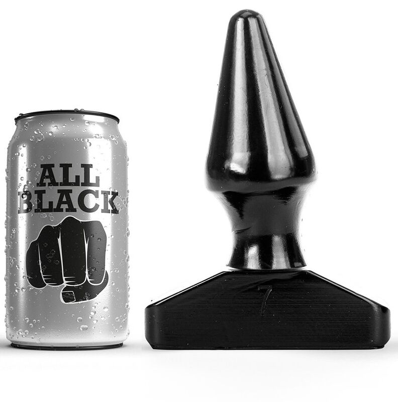 All Black-Plug anale 16 cm-PVC, impermeabile