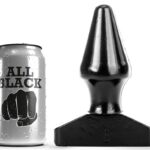 All Black-Plug anale 15,5 cm-Silicone, impermeabile · Accessori BDSM