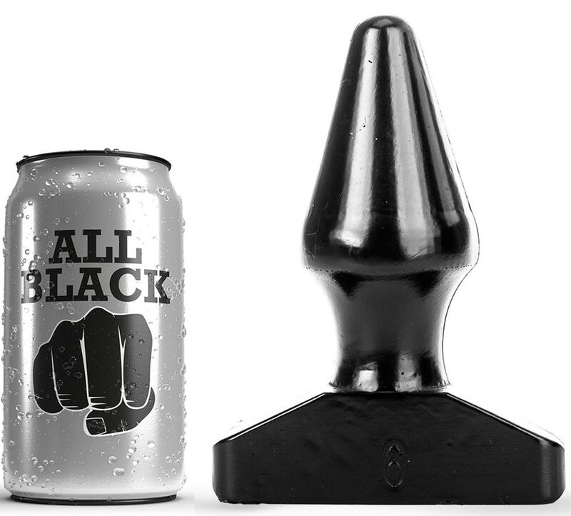 All Black-Plug anale 15,5 cm-Silicone, impermeabile