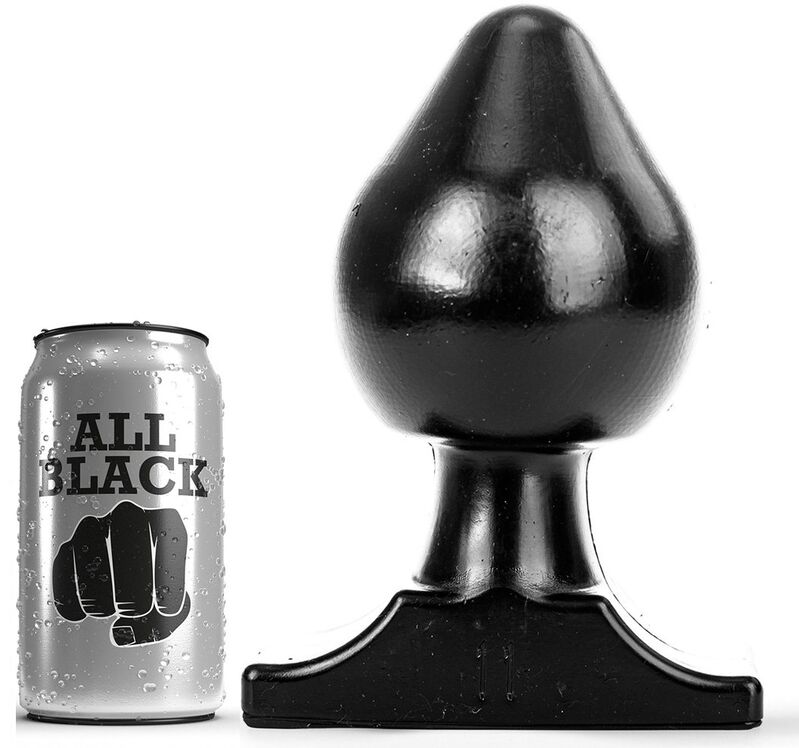 All Black-Plug anale 19 Cm-Silicone