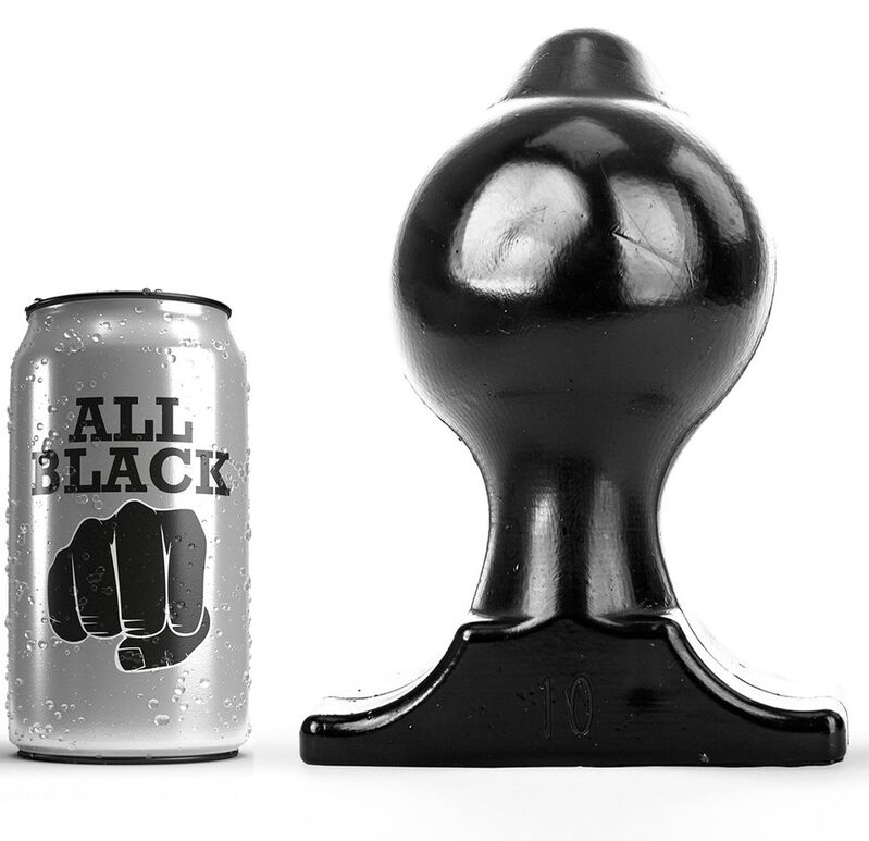 All Black-Plug anale 17,5 cm Diametro 10 cm-Silicone 1 All Black-Plug anale 17,5 cm Diametro 10 cm-Silicone · Accessori BDSM