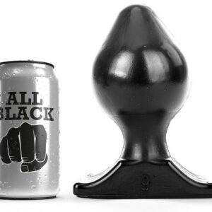 All Black-Plug 16,5 cm-Silicone · Accessori BDSM