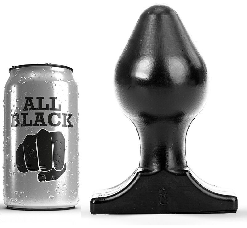 All Black-Plug anale 16x8 cm-Waterproof · Accessori BDSM