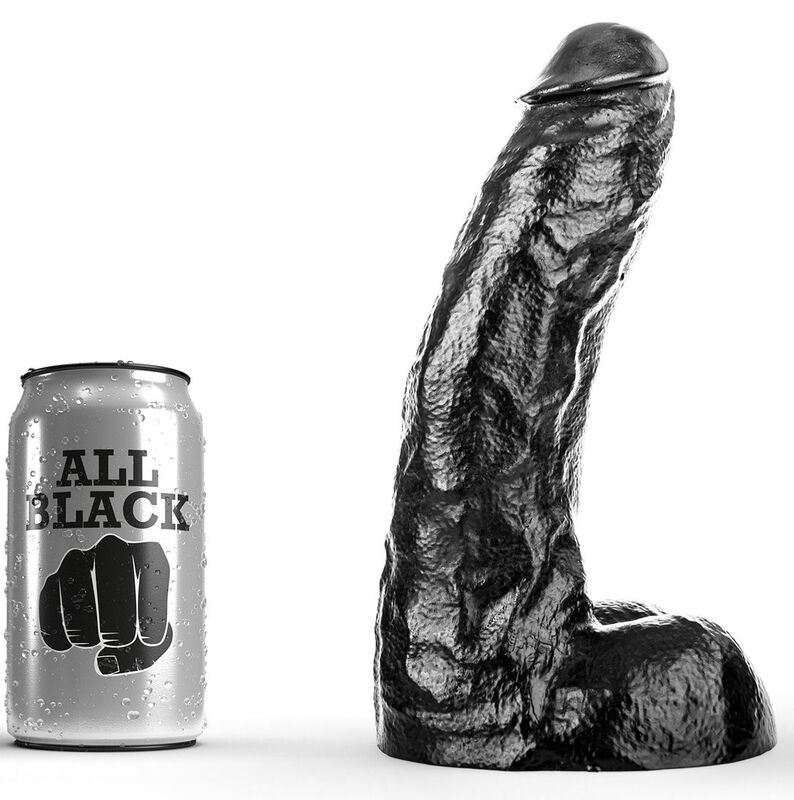 All Black-Dong 25,5 cm-PVC