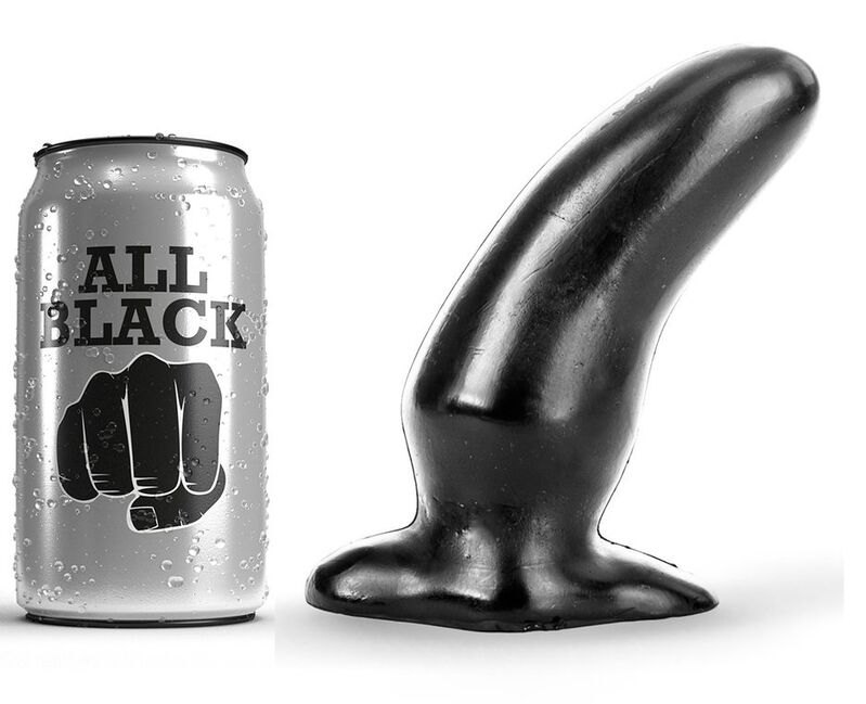 All Black-Anale Plug 13 cm-Silicone · Accessori BDSM