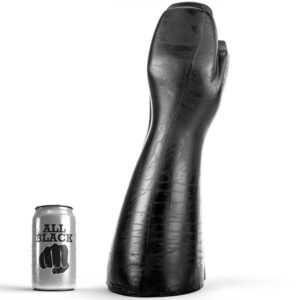 All Black-Dildo per Fisting 39 cm-Silicone