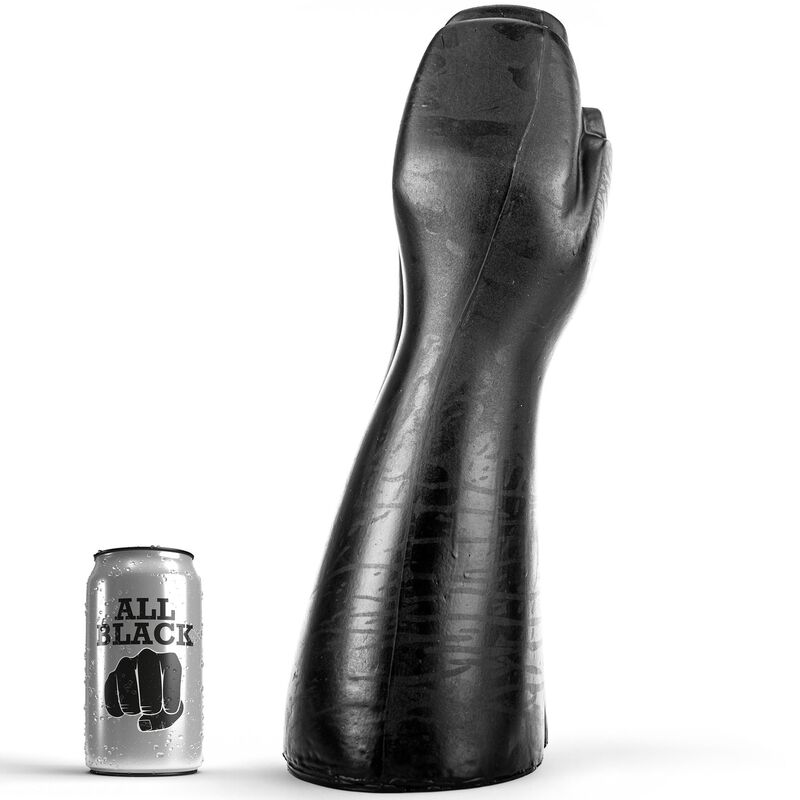 All Black-Dildo per Fisting 39 cm-Silicone