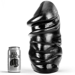 All Black-Dildo Anale 33 cm-Silicone