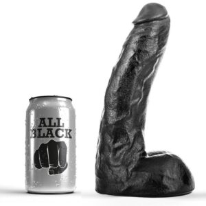 All Black-Dildo 22 cm Dong-Silicone
