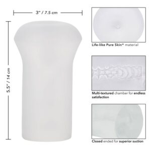 Calexotics-Boundless Stroker Trasparente-TPE, impermeabile · Masturbatori (imaginea 4)
