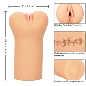 Calexotics-Boundless Stroker Vulvar Light Skin-TPE, Impermeabile · Masturbatori (immagine 7)